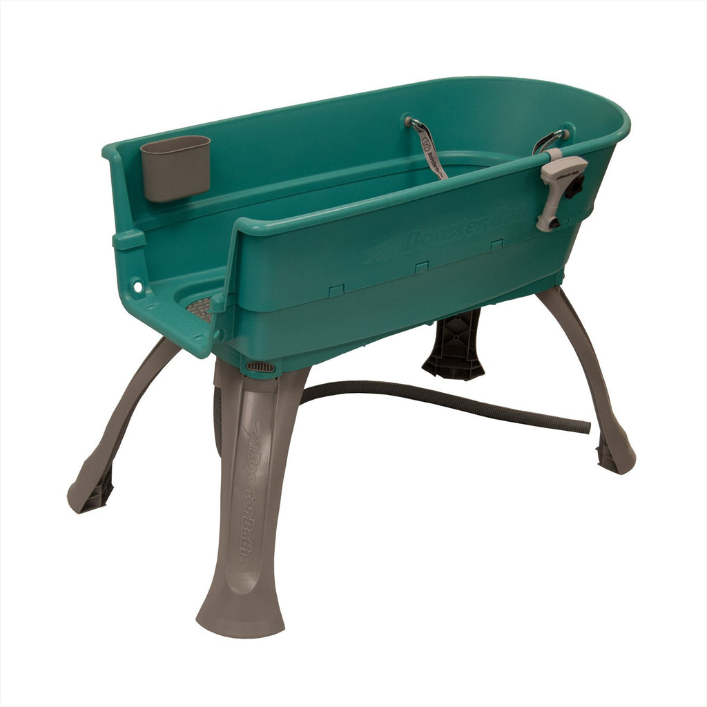 Elevated Pet Bathing Large Teal with Steps R415857