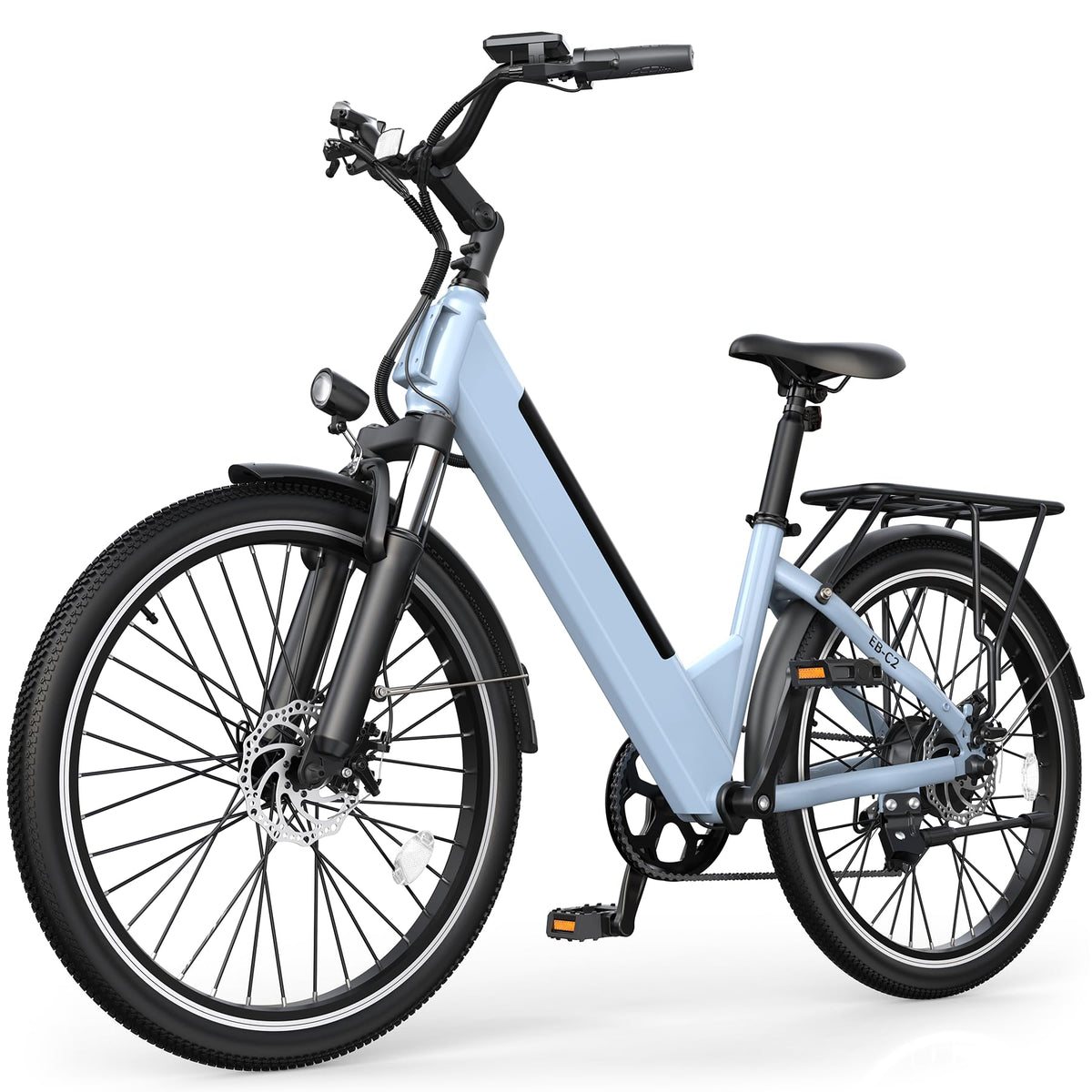 26" Step-Thru Electric Bike with 1000W Peak Motor W34552