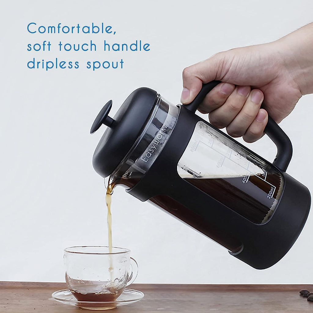 12 oz Stainless Steel French Press and Creamer Set I453966