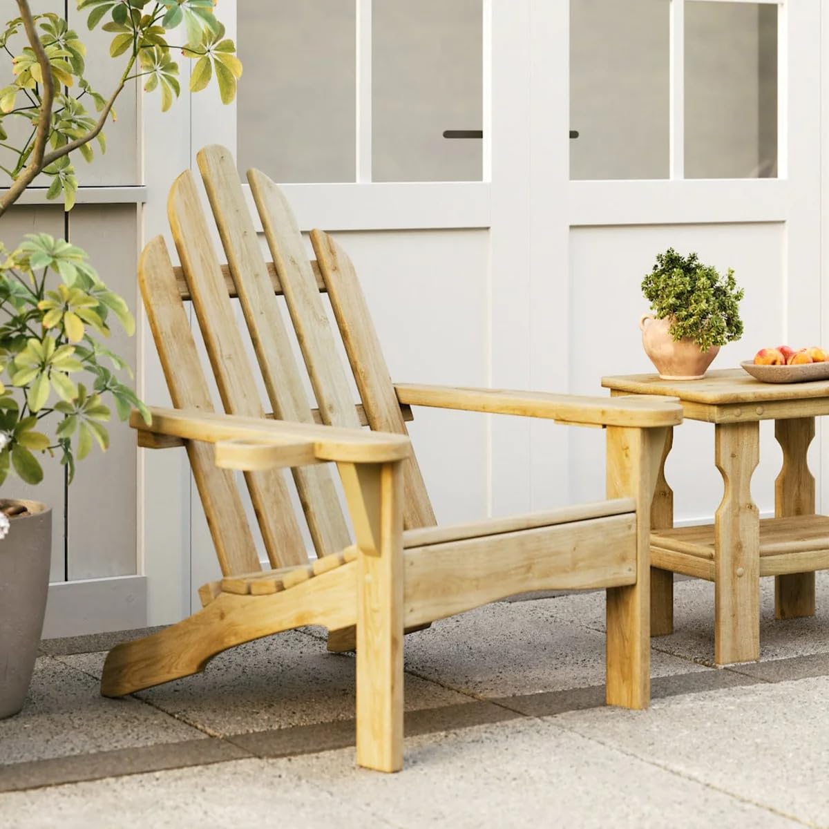 Heavy Duty Adirondack Chair with Cup Holders W91732