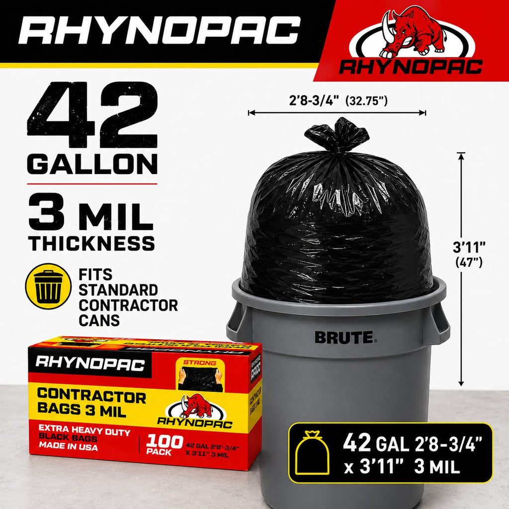 42 Gallon 3 Mil Contractor Trash Bag T156154