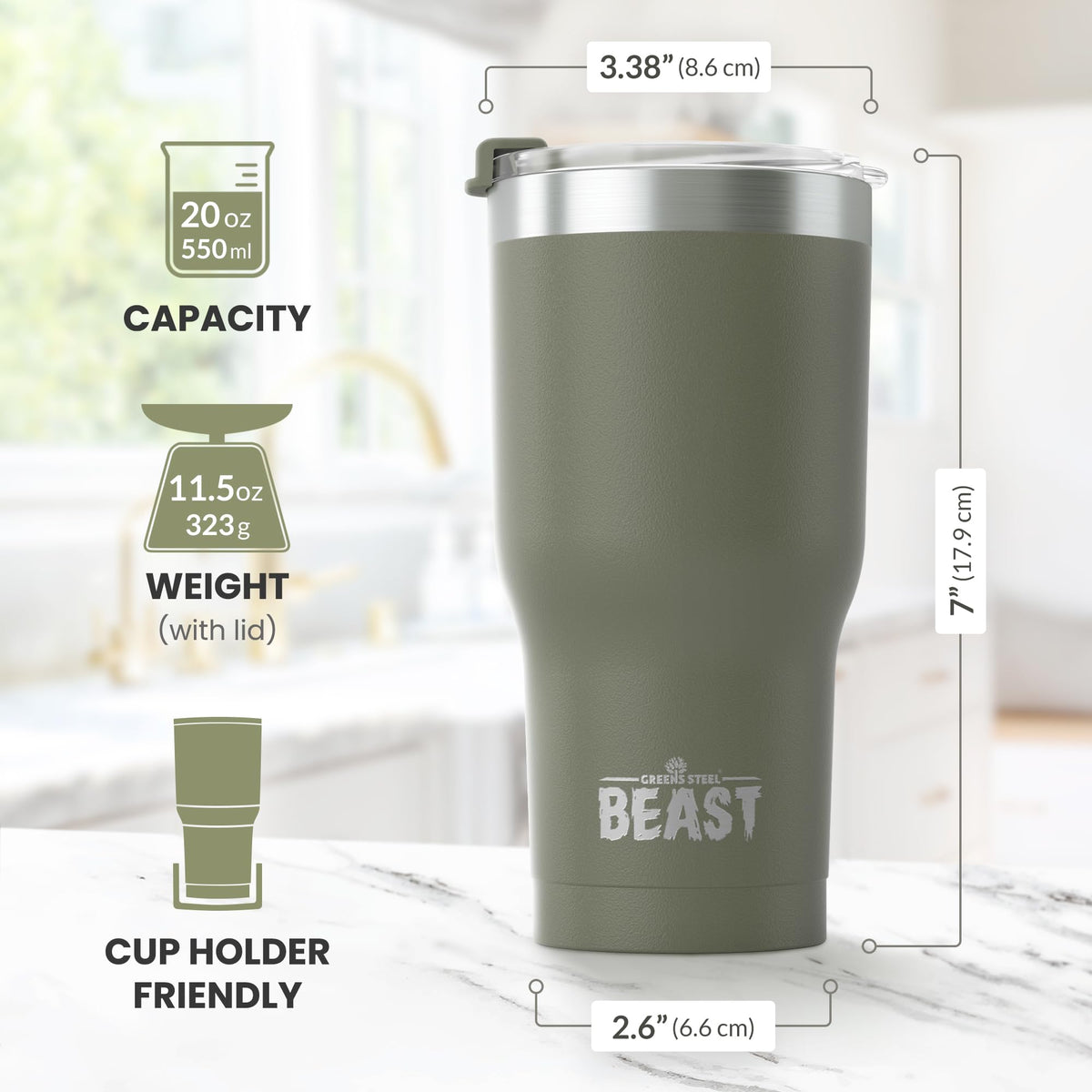 20 oz Stainless Steel Vacuum Insulated Tumbler X190704