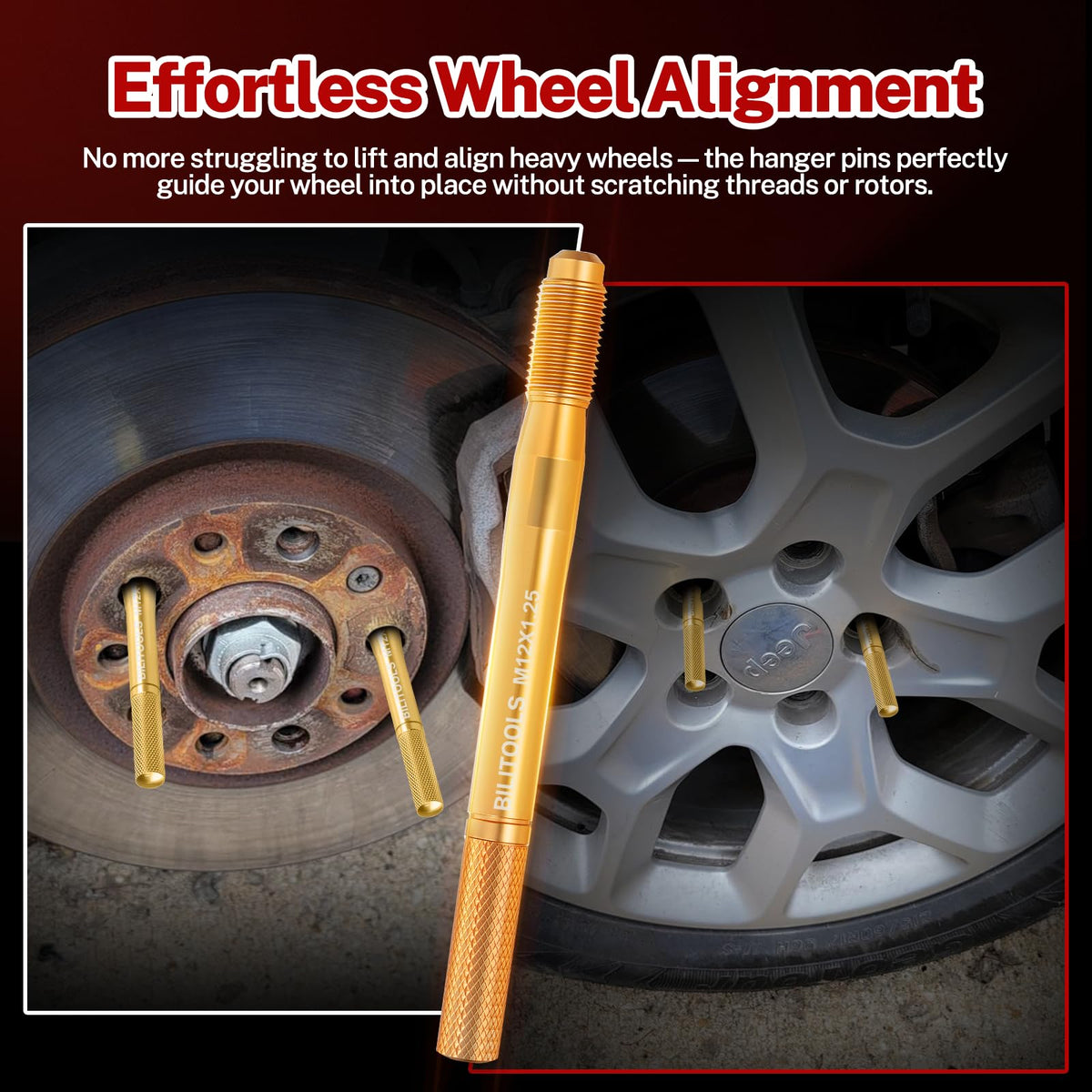 8 Piece Carbon Steel Wheel Hanger Alignment Pin Set P264938