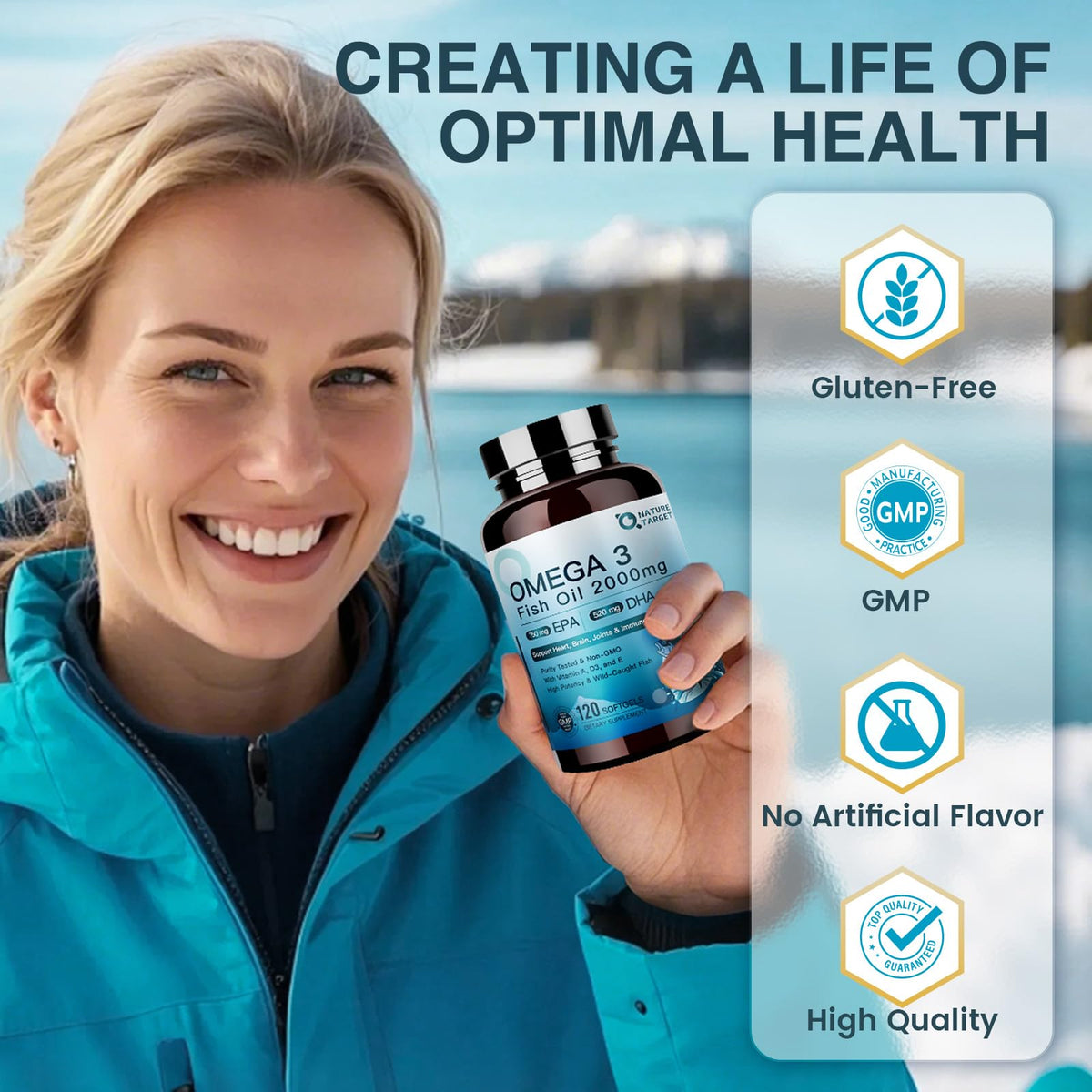 Omega 3 Fish Oil 2000mg Softgels M565513