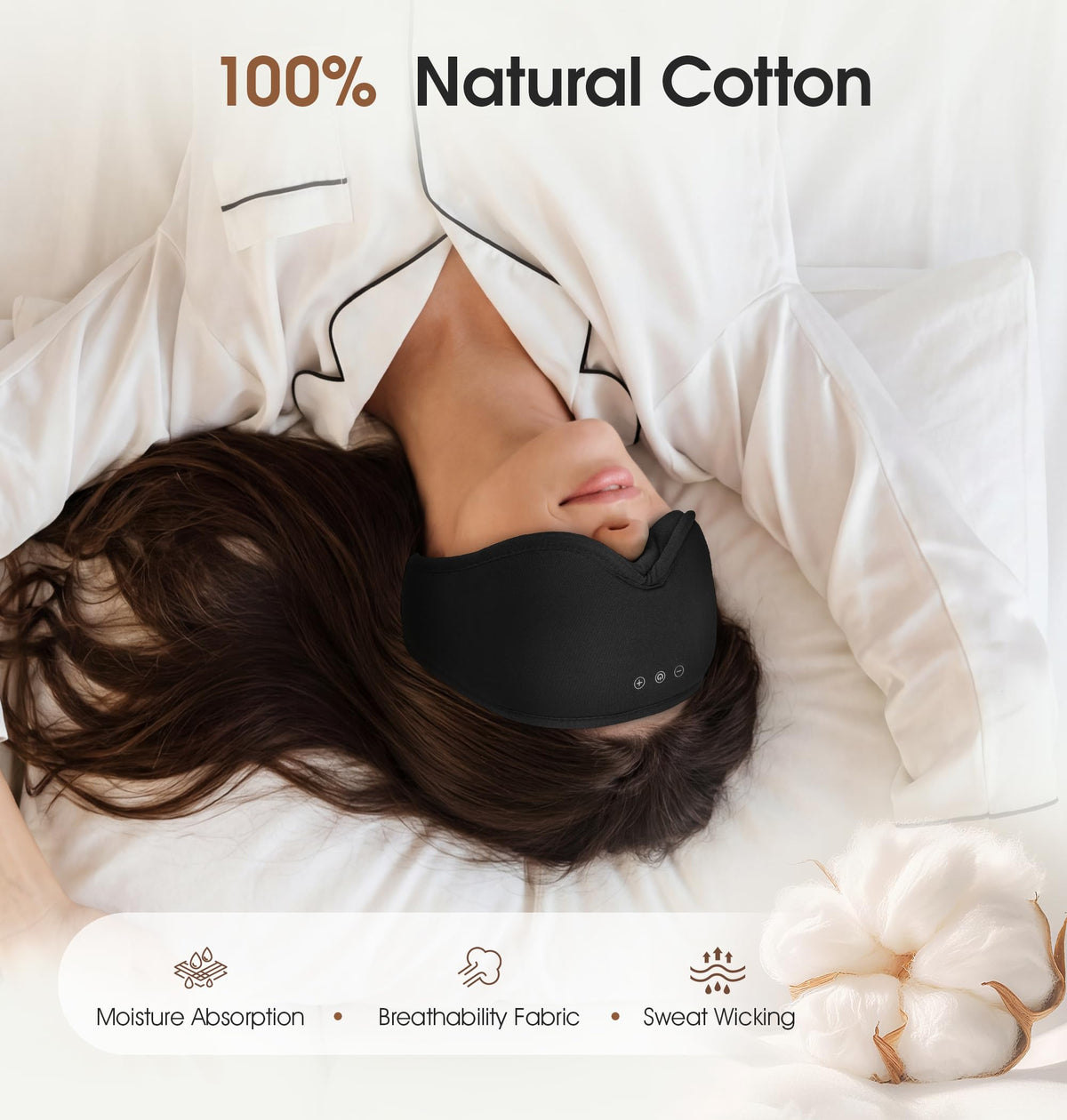 Bamboo Cotton Bluetooth Sleep Mask Y836101