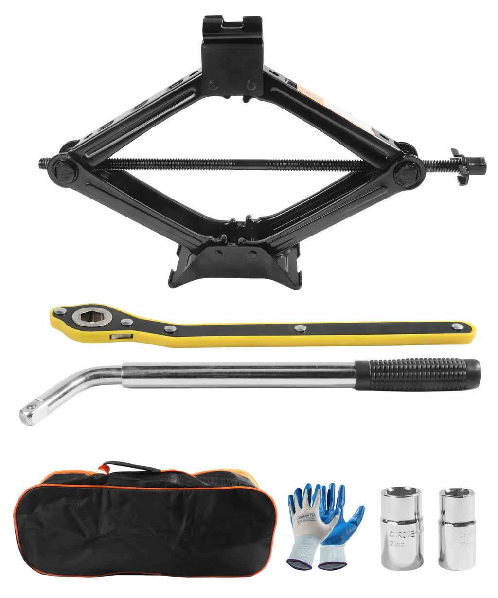 2 Ton Scissor Jack Lift with Lug Wrench E9545