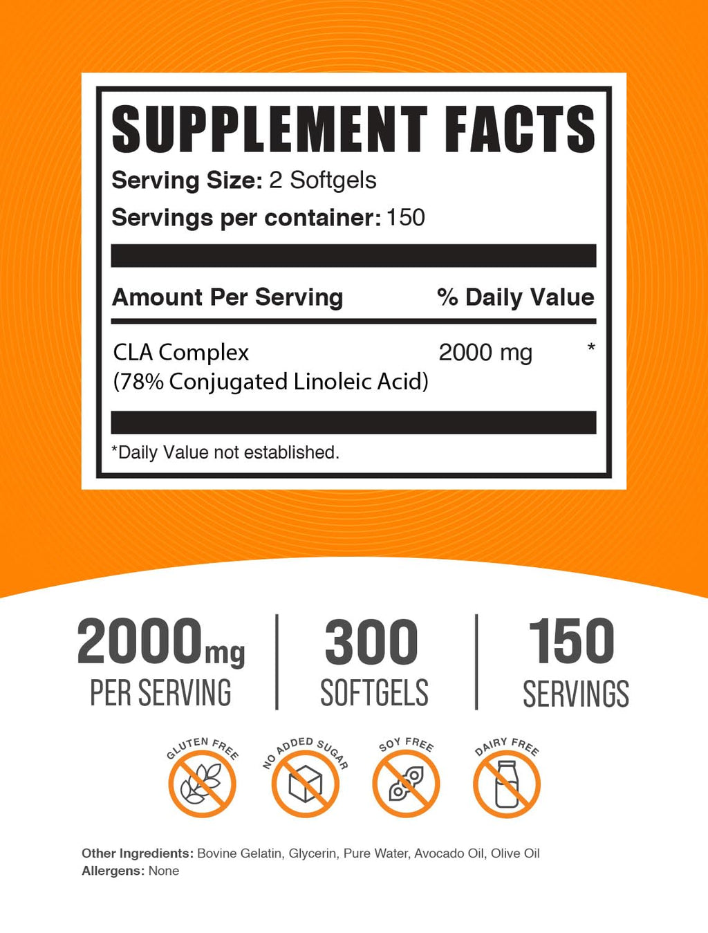 CLA 2000mg Fish Oil 1000mg Softgels H2356