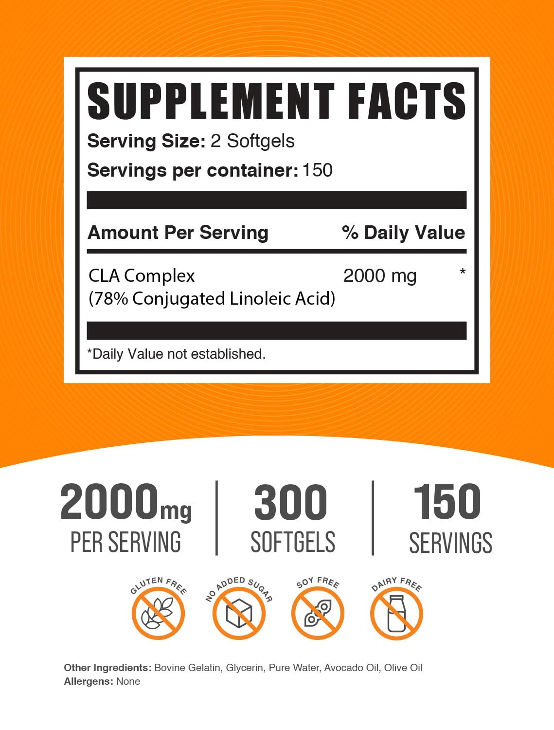 CLA 2000mg Fish Oil 1000mg Softgels H2356