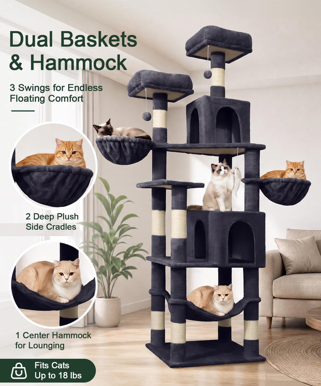 70 Inch Heavy Duty Cat Tree F52155