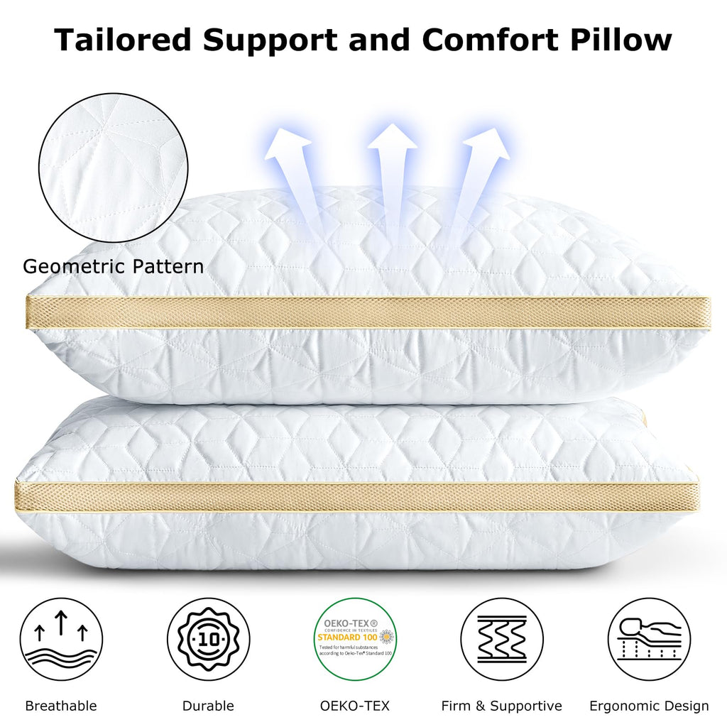 King Size Cooling Down Alternative Pillows Set of 2 Z7778