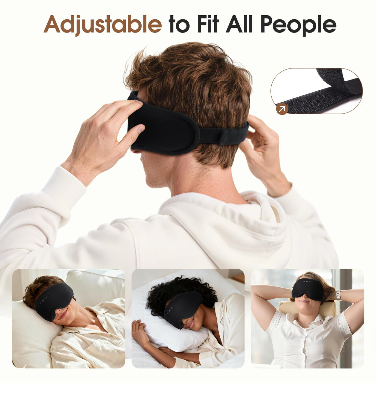 Bamboo Cotton Bluetooth Sleep Mask Y836101