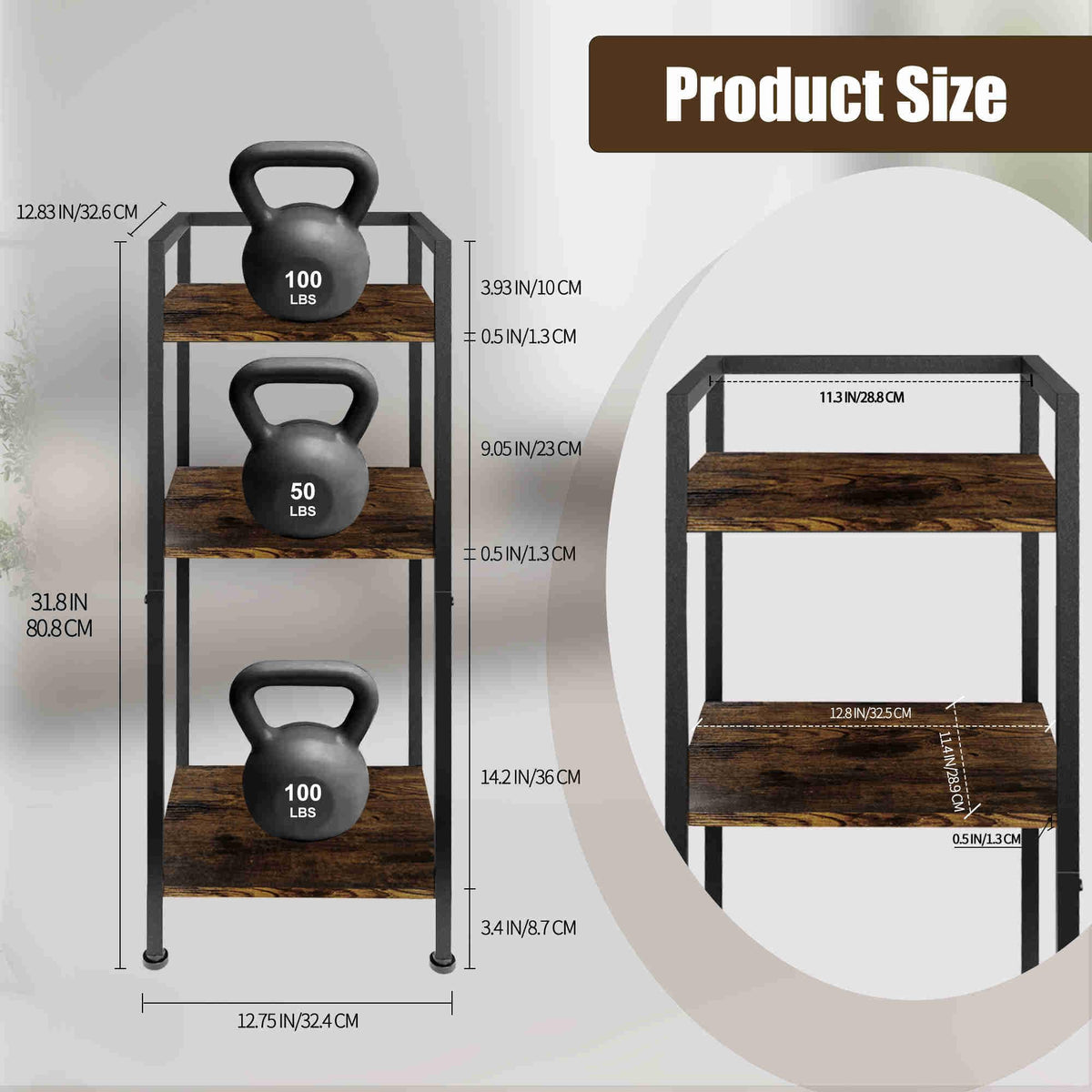 5 Gallon 3-Tier Metal Water Dispenser Stand K6581