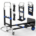 Heavy Duty 4 Wheels 500 Lbs Load Convertible Hand Truck Dolly Cart F3363