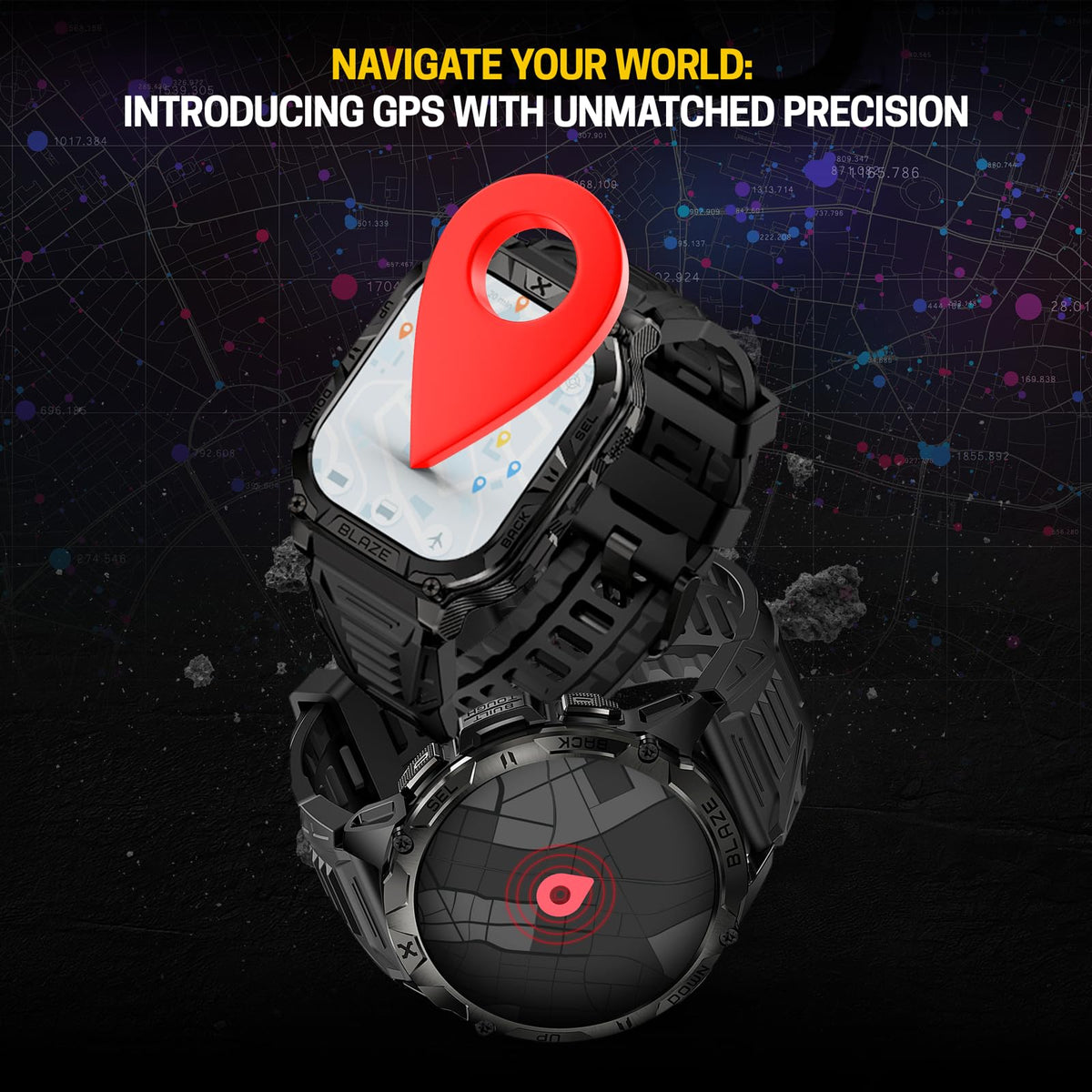 Rugged Smart Watch with GPS V72540