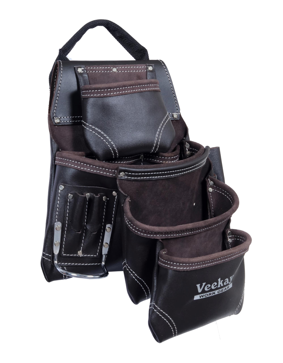 Brown Leather 22-Pocket Tool Belt T7735