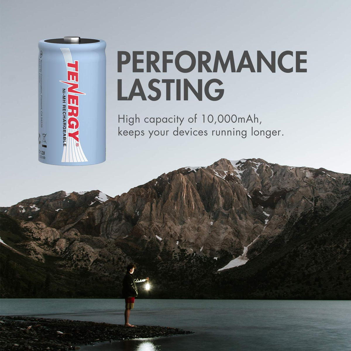 D Size 10000mAh NiMH Rechargeable Battery M864242