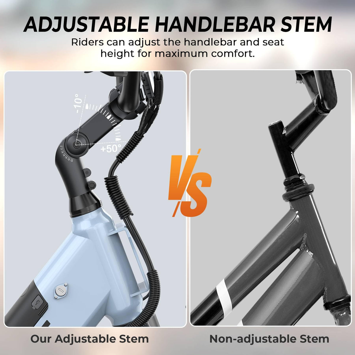 26" Step-Thru Electric Bike with 1000W Peak Motor W34552