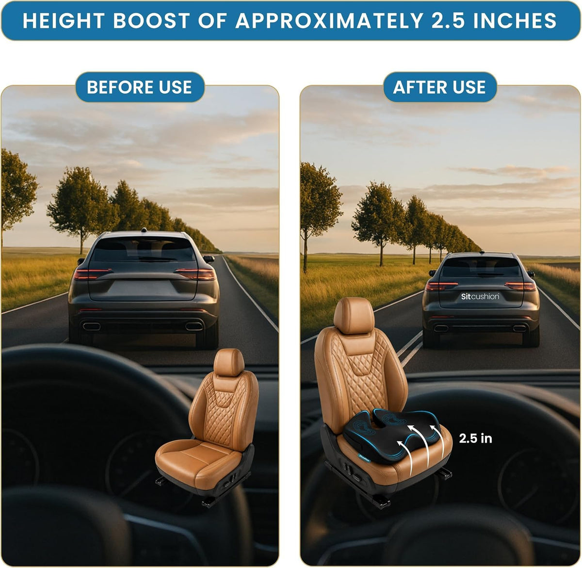 Car Seat Cushion and Seat Pad U3550