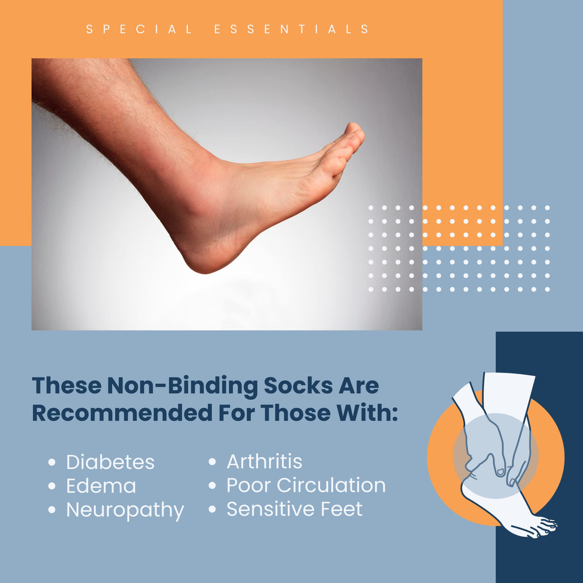 Women's Diabetic Ankle Socks, 6 Pairs, Non-Binding Z425