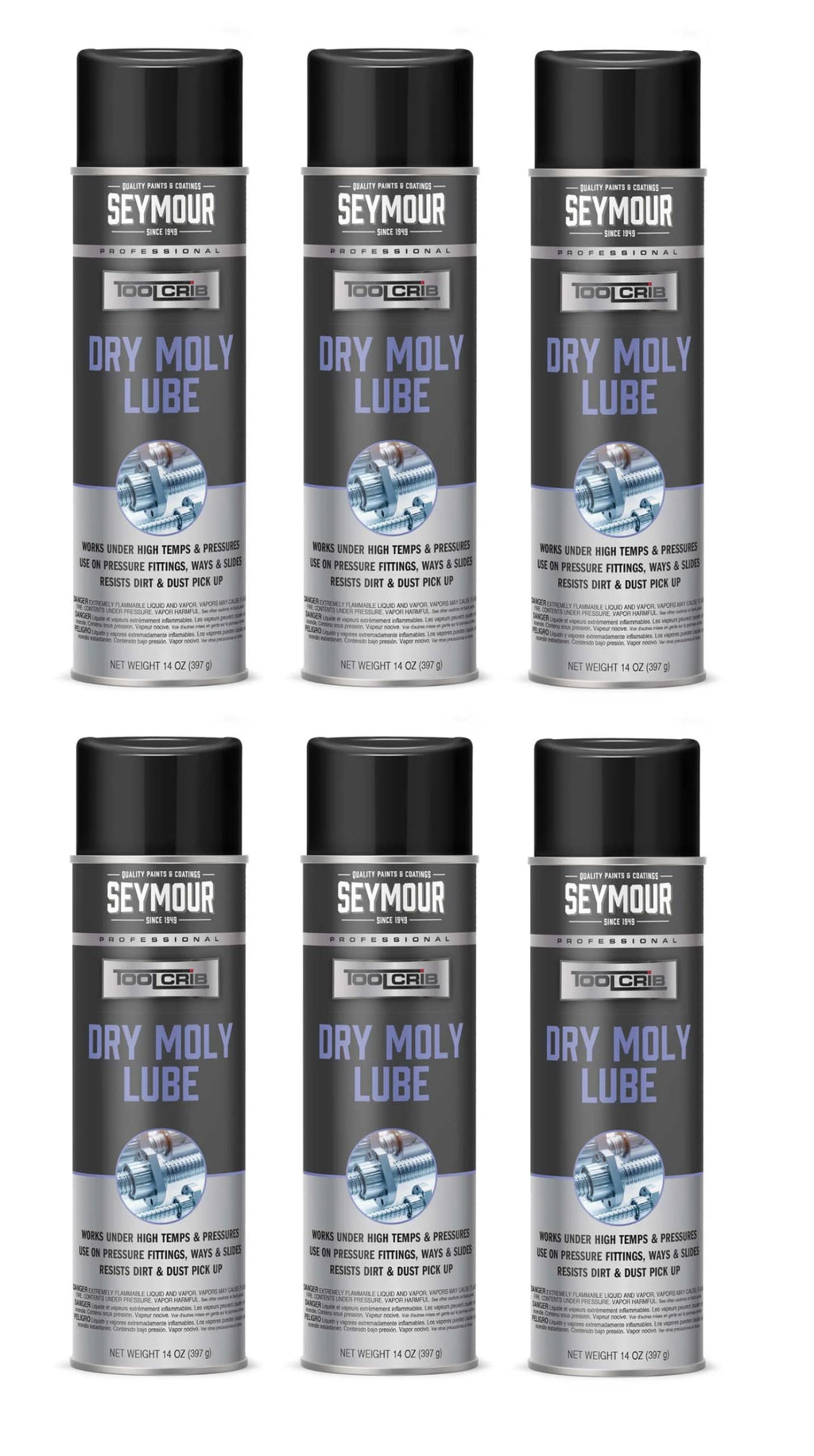 14 oz 6-Pack Dry Moly Lube R931