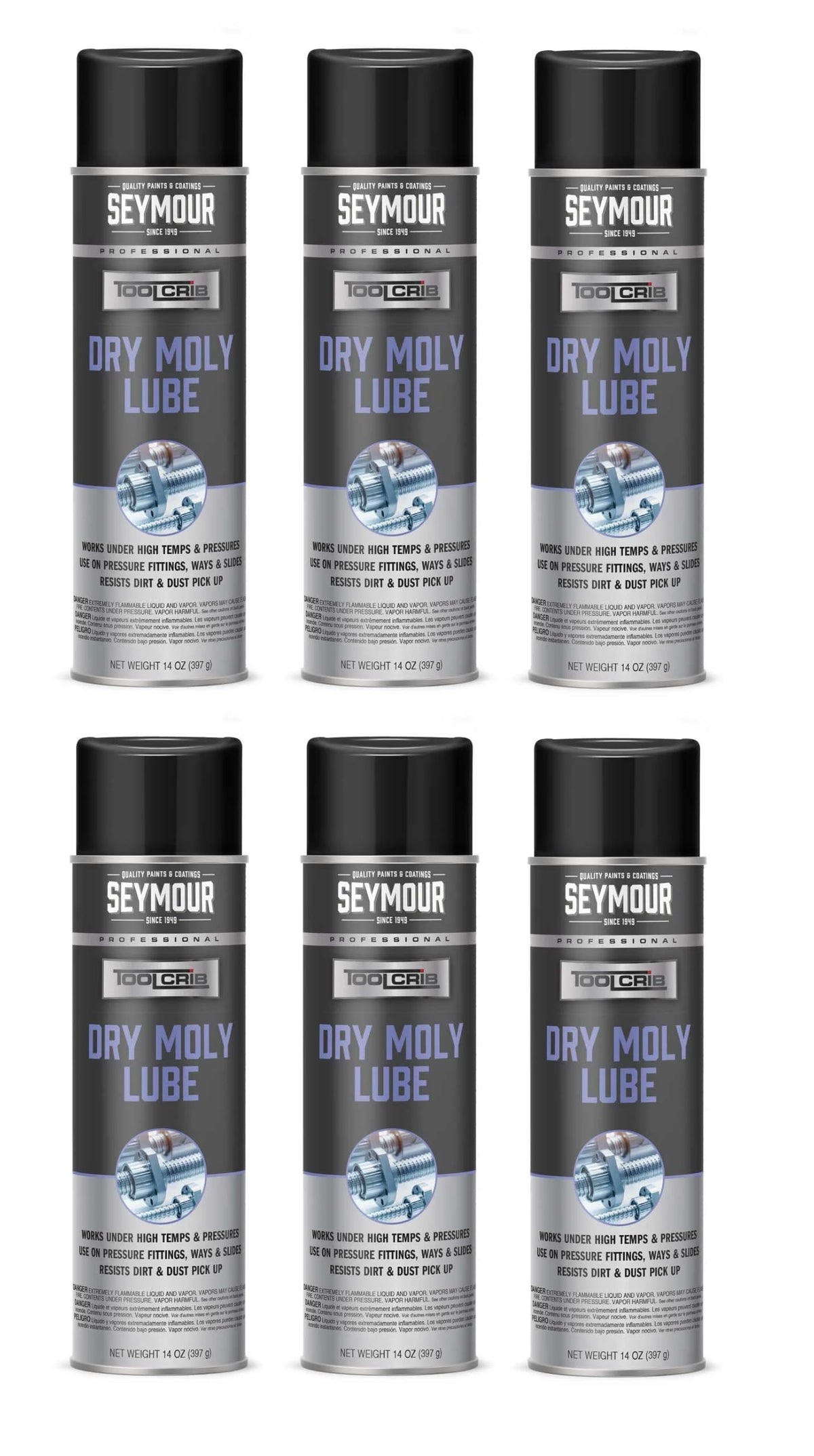 14 oz 6-Pack Dry Moly Lube R931
