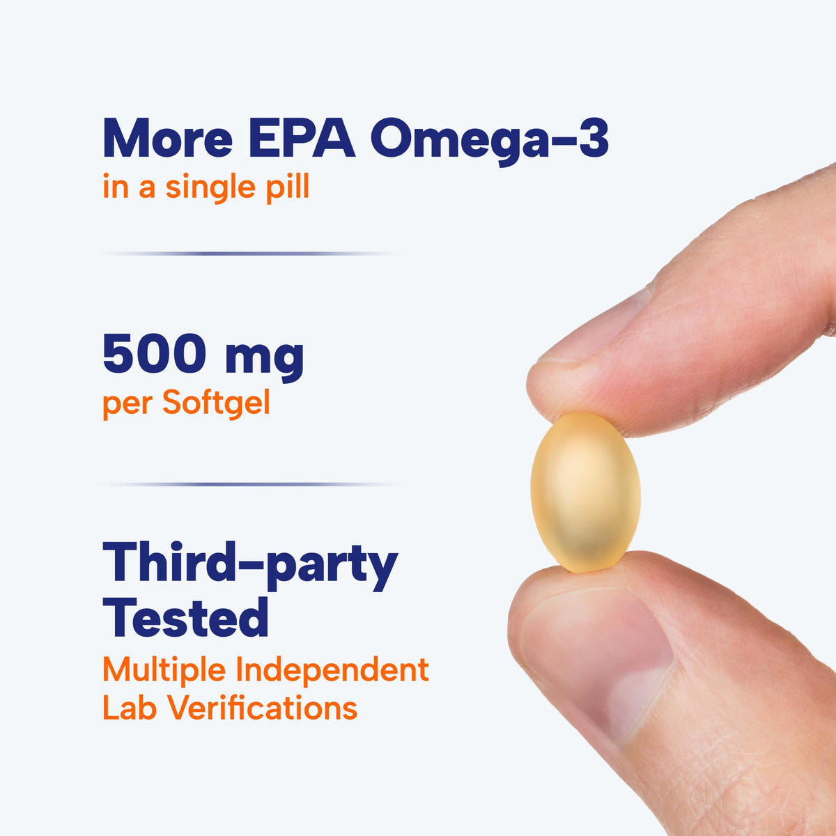 500 mg EPA Omega-3 Fish Oil Softgels, Pack of 2 G13040