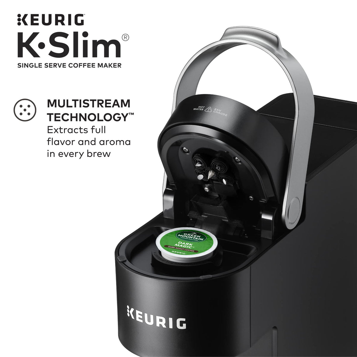 Single Serve K-Cup Pod Coffee Maker with Storage Drawer F71614