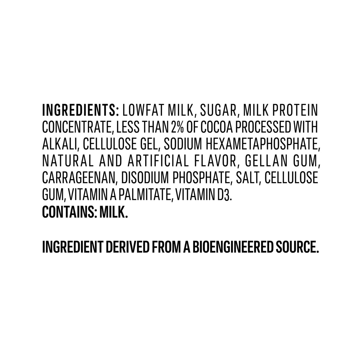 Chocolate Milk Drink 14 Fl Oz H9029