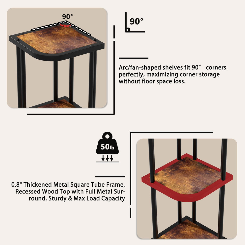 5 Tier Corner Shelf G34895