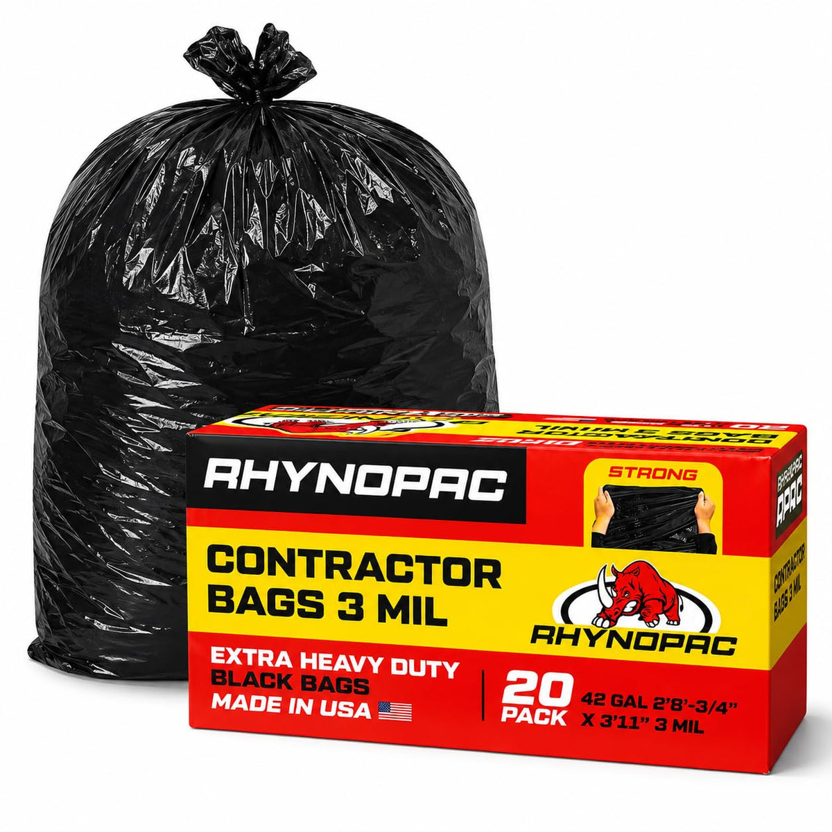 42 Gallon 3 Mil Contractor Trash Bag T156154