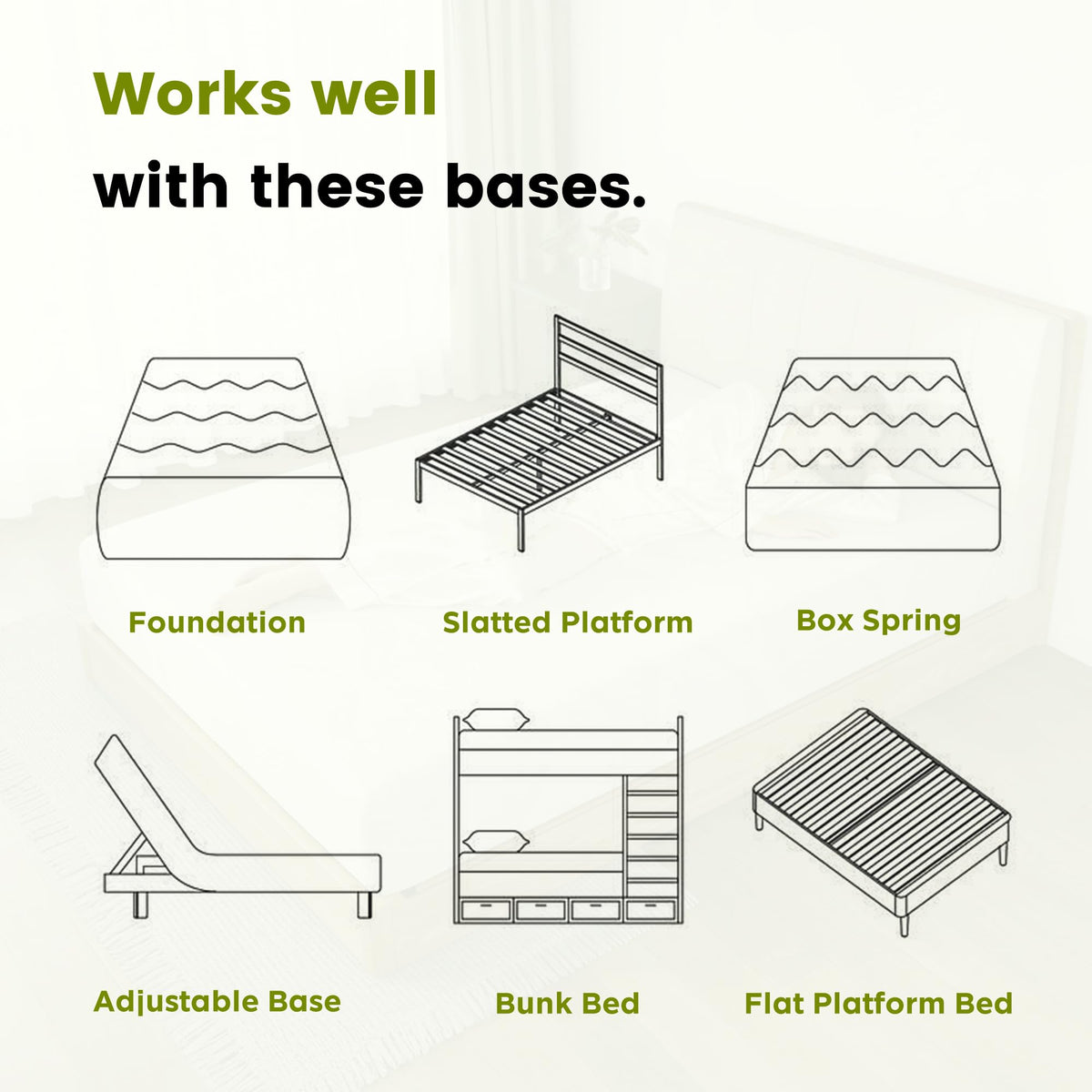6 Inch Twin Memory Foam Mattress J482