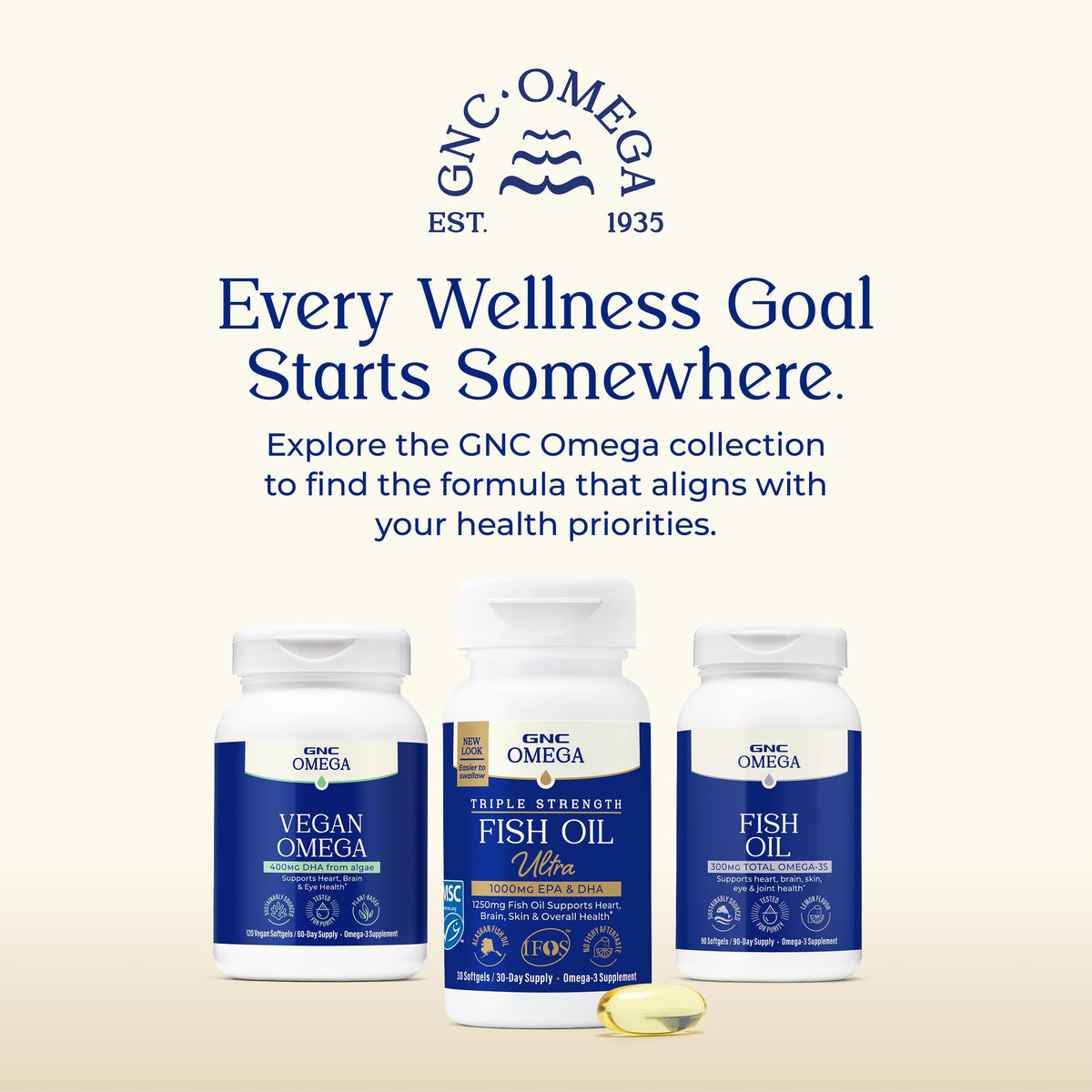 Omega Fish Oil 1000mg 120 Count Z41503
