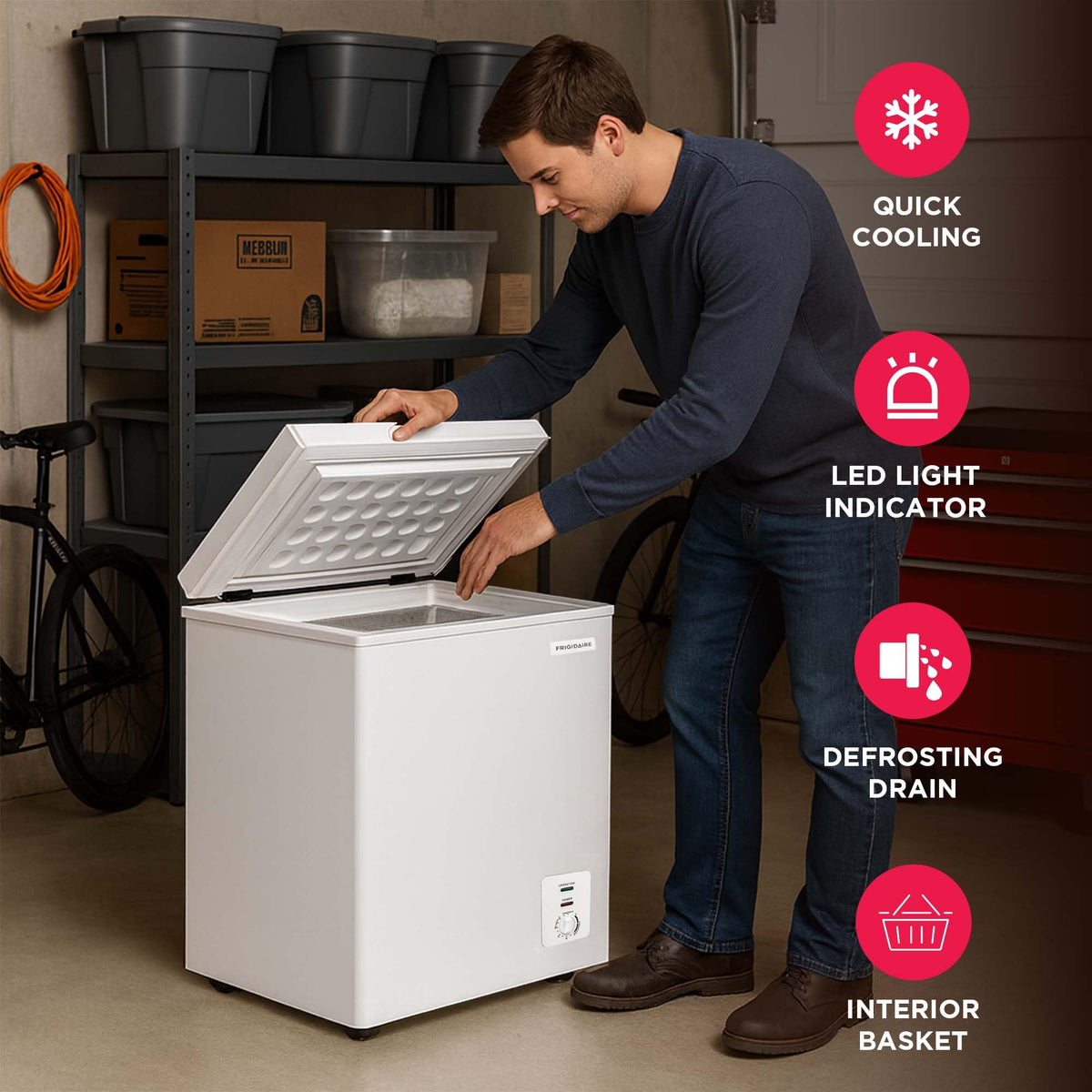 2.0 Cu. Ft. Chest Freezer with Wire Basket T482817