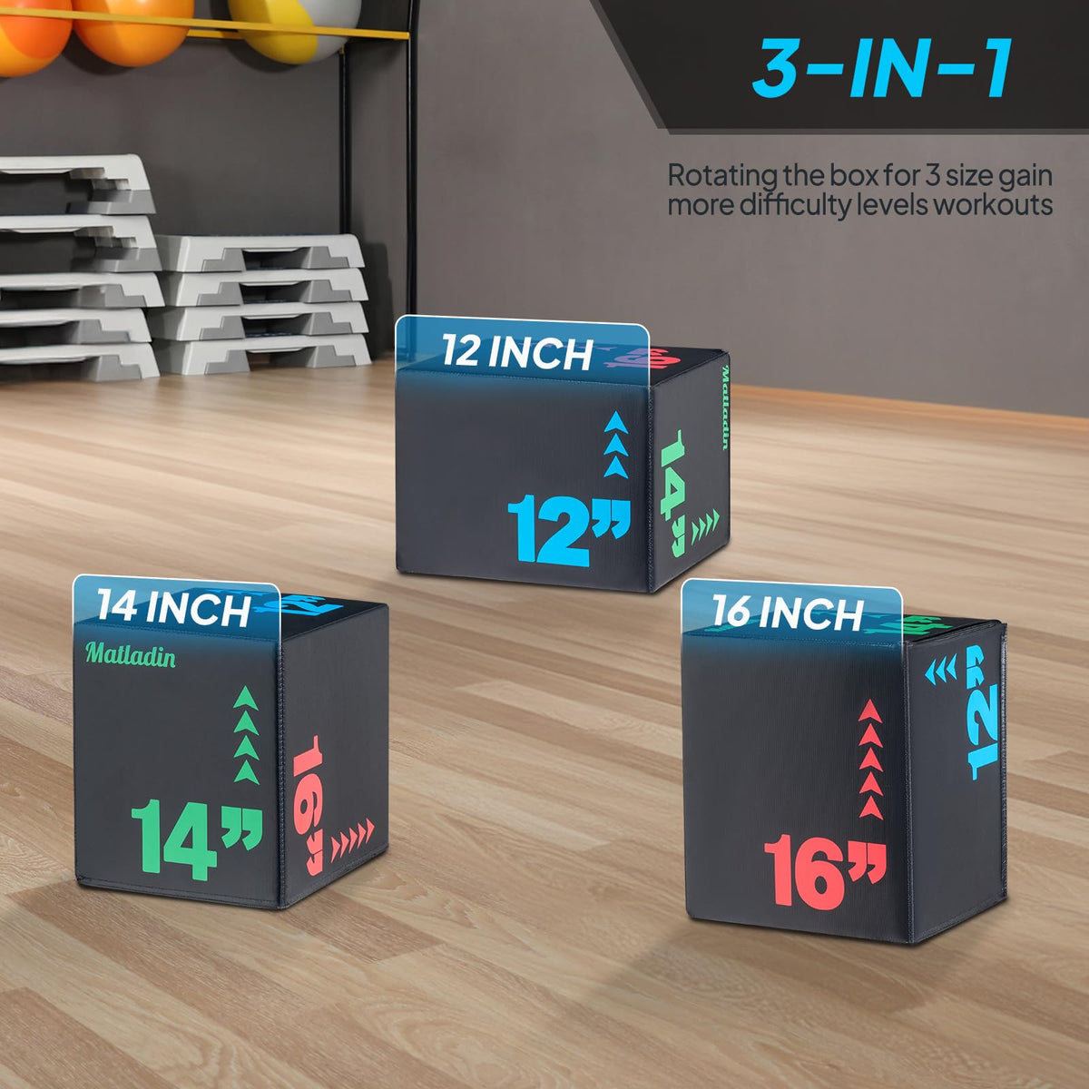 Heavy Foam Plyometric Jump Box W825