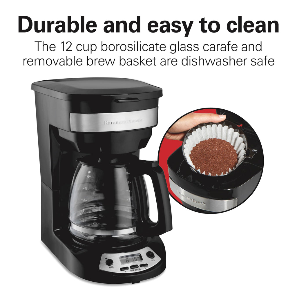 12 Cup Programmable Drip Coffee Maker M8522