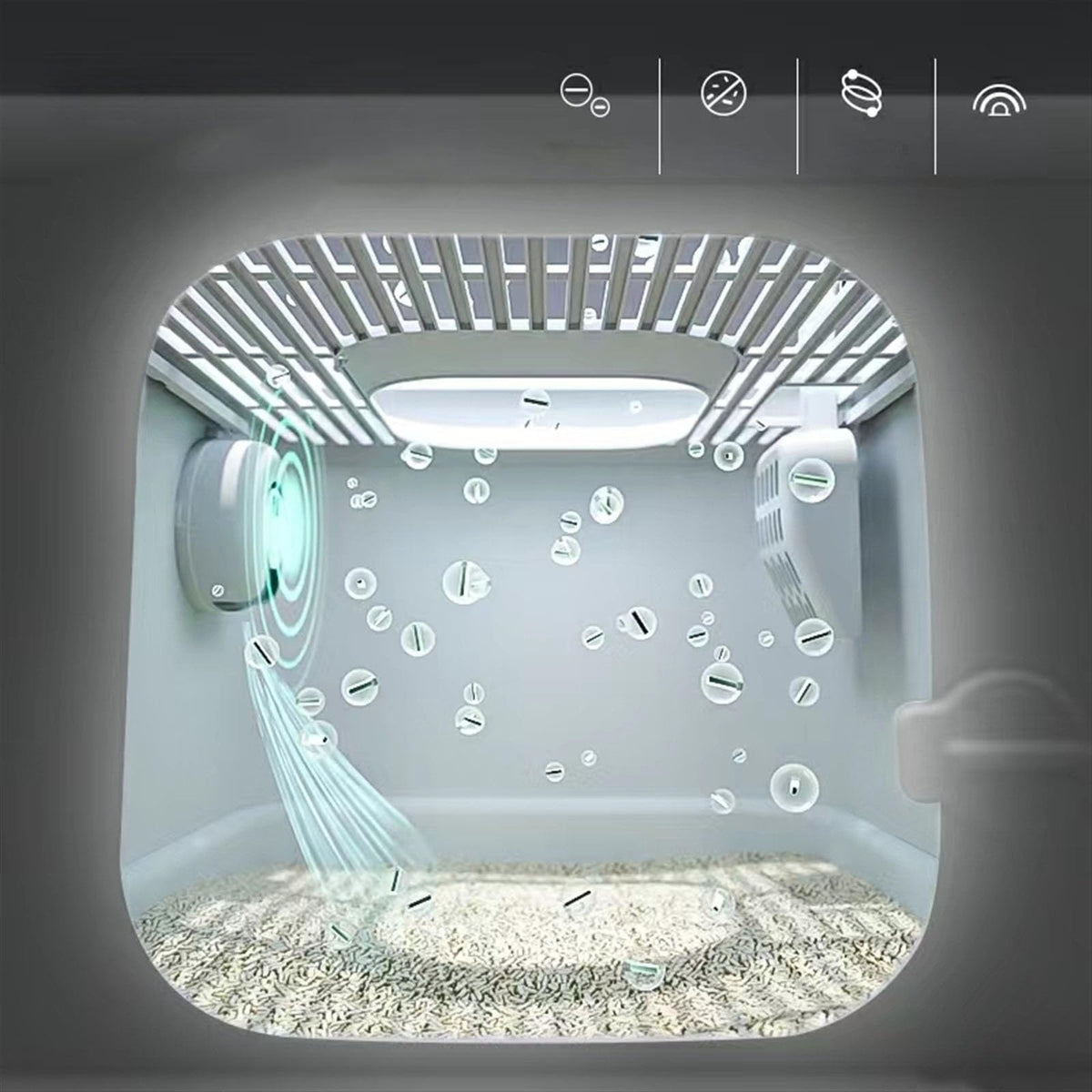 Fully Enclosed Extra Large Cat Litter Box B933