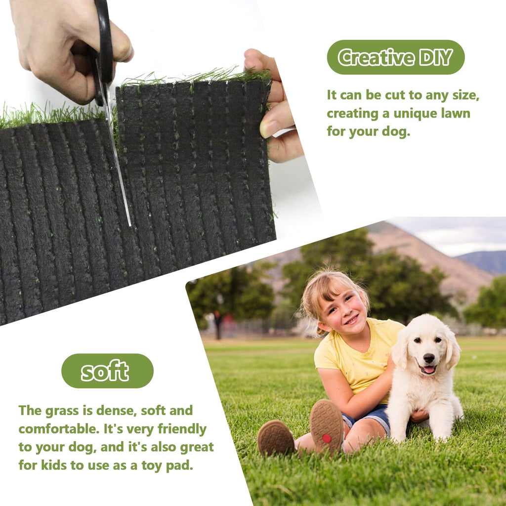 43.3 x 29.5 Inches Washable Artificial Grass Rug O4740