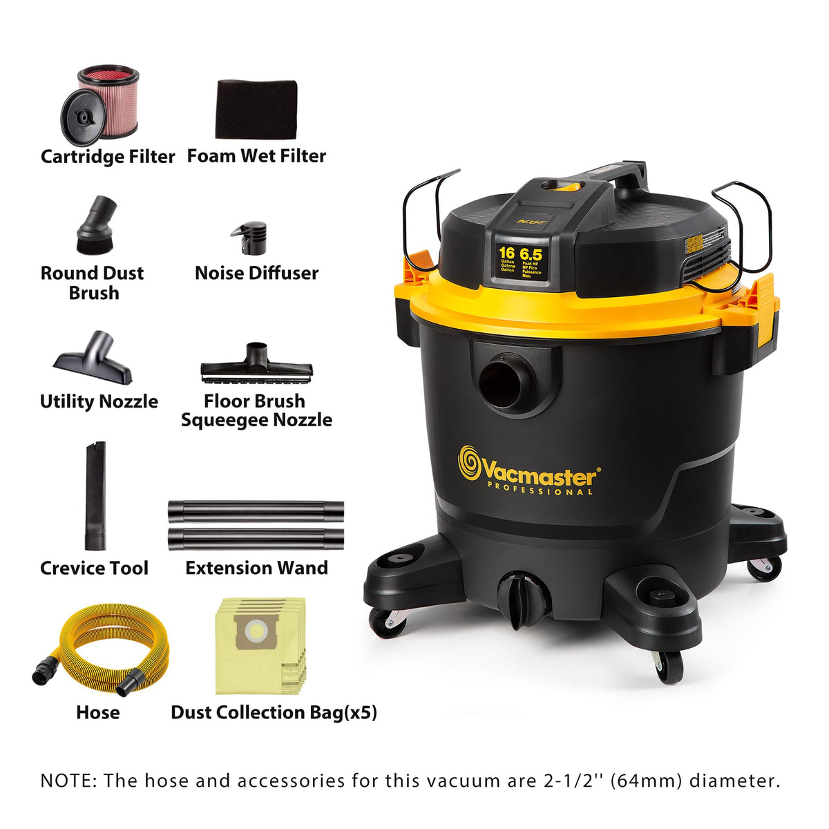 16-Gal Wet/Dry Vac N211