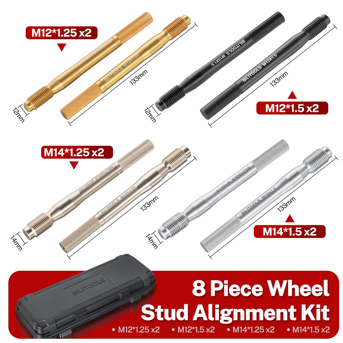 8 Piece Carbon Steel Wheel Hanger Alignment Pin Set P264938