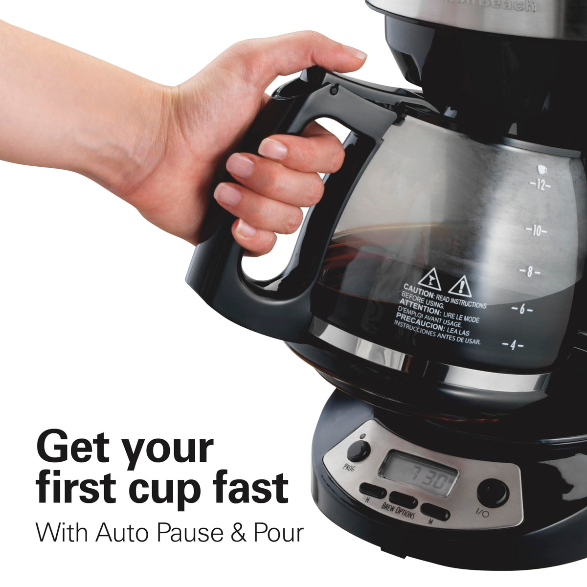 12 Cup Programmable Drip Coffee Maker M8522