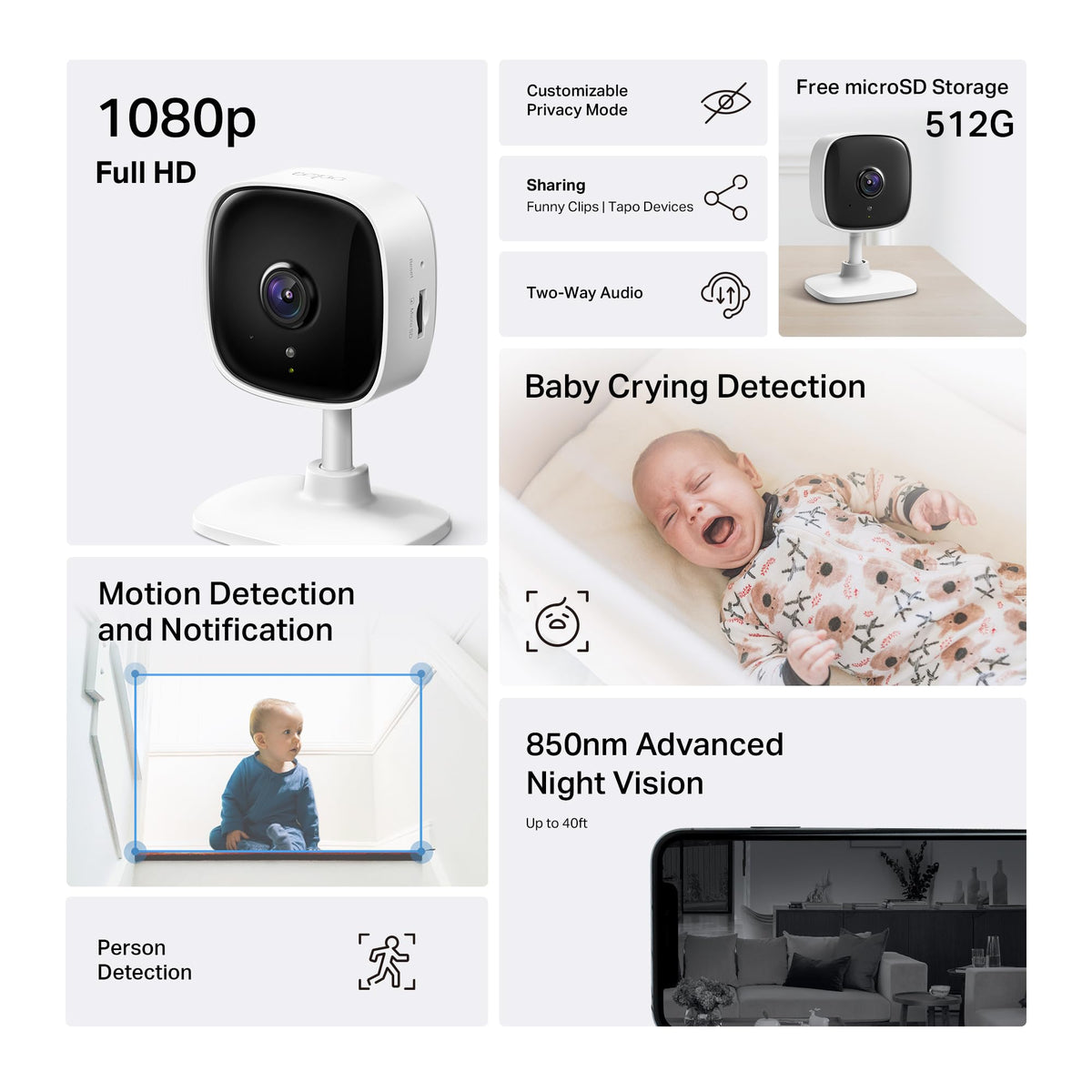 1080P Indoor Security Camera 4-Pack I4163