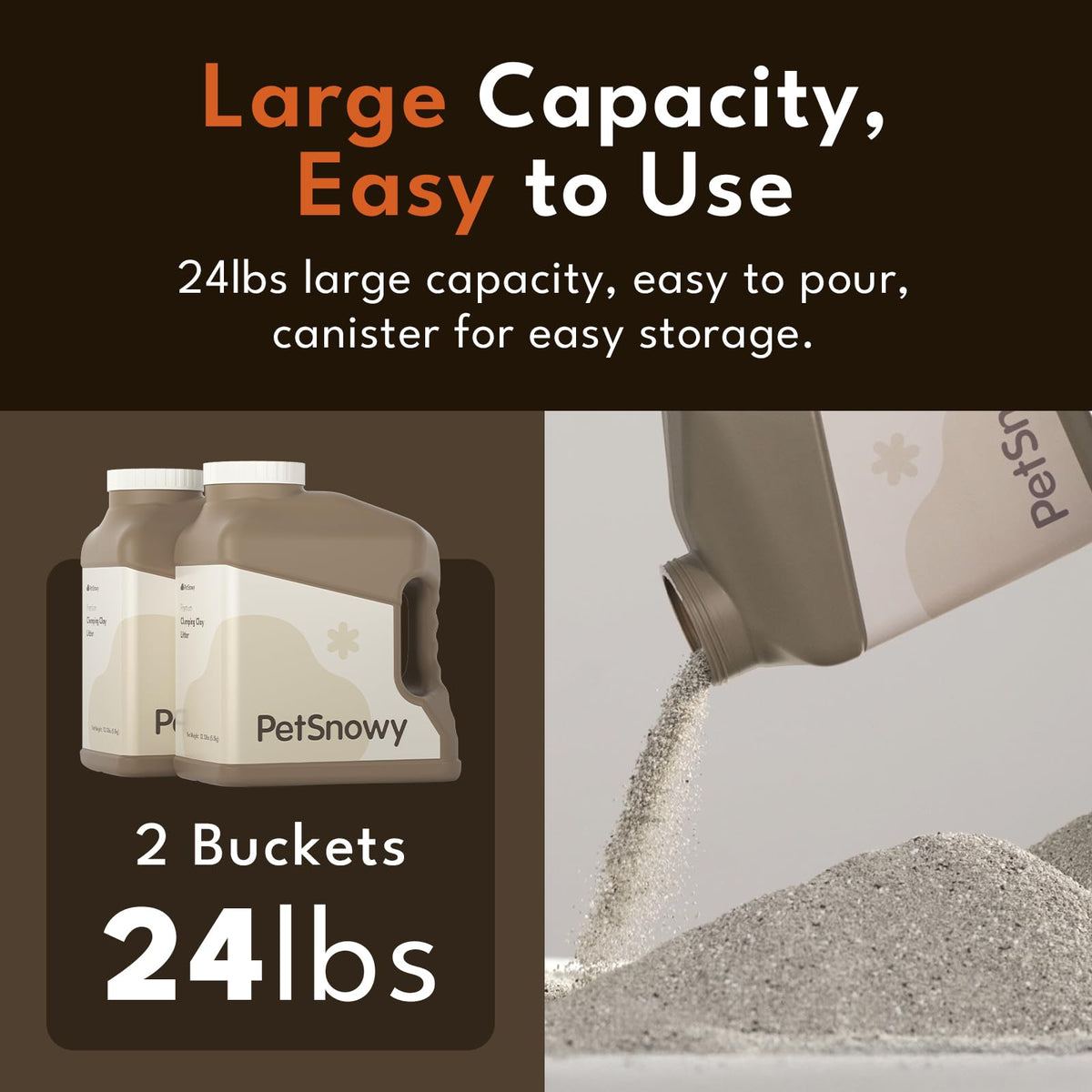 Natural Clay Clumping Cat Litter 24lbs A594