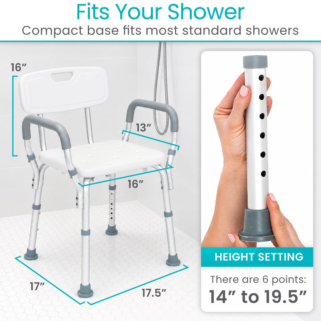 Shower Chair with Arms & Back G923961