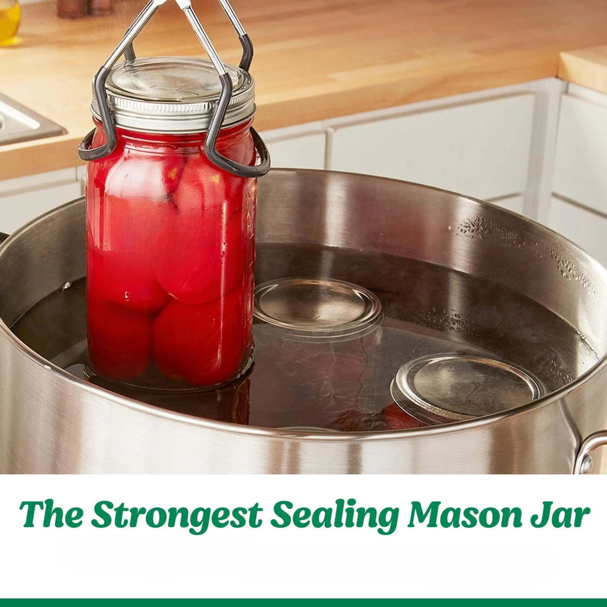 16 Oz Wide Mouth Glass Mason Jars with Lids & Bands, 12-Pack S606940
