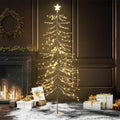 8 Ft Pre-Lit Twinkling Christmas Tree with Lights C7074