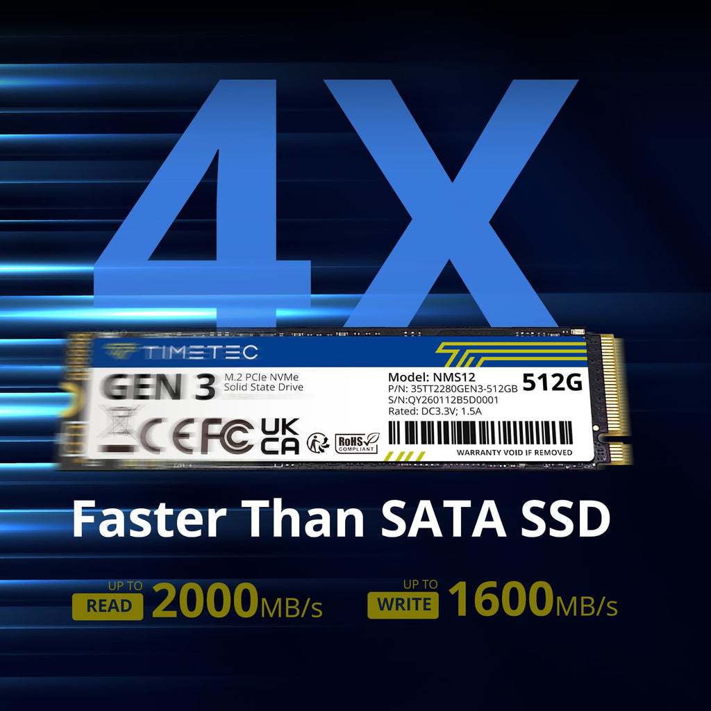 512GB NVMe PCIe M.2 2280 Internal SSD V168780