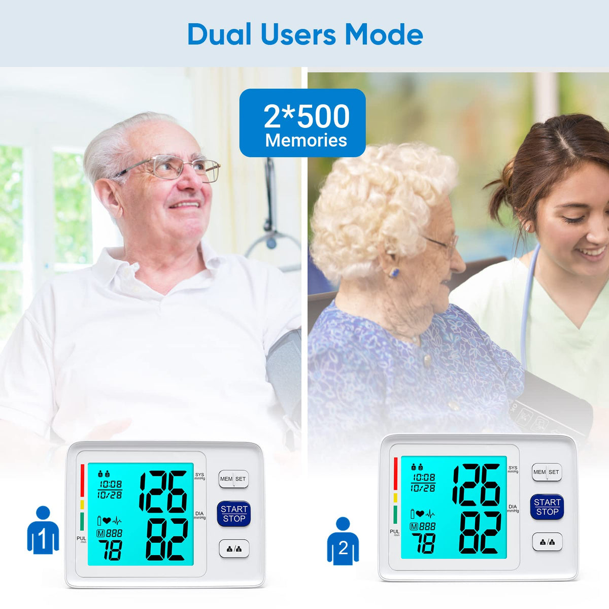 Blood Pressure Monitor with Dual Cuffs J47002