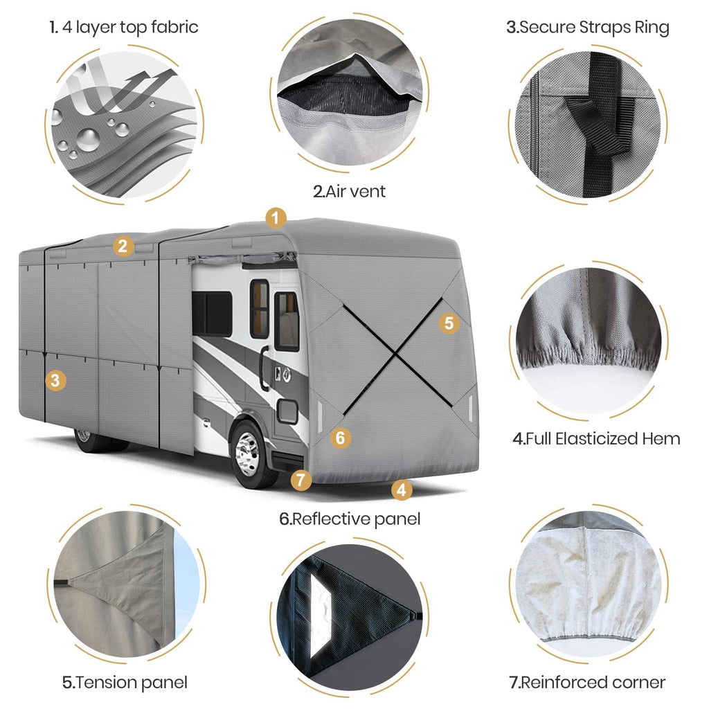 33-37ft 9 Layers Class A RV Cover D2191