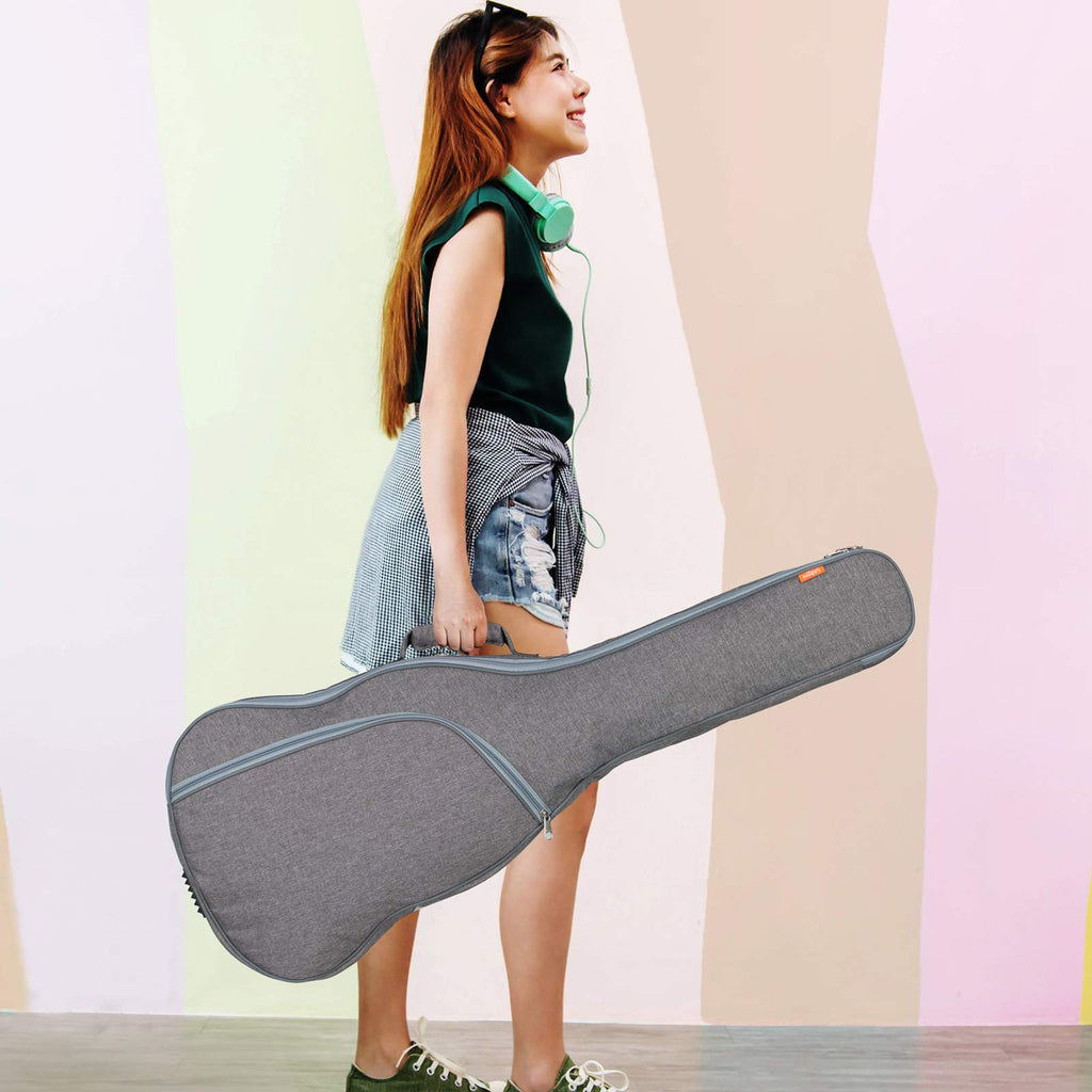 Waterproof Hardshell Acoustic Guitar Case with 3 Pockets X9325