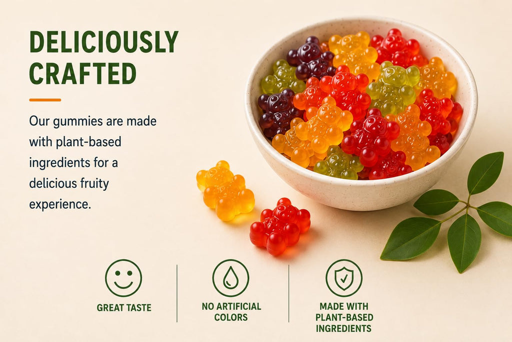 Sugar Free Vegan Hemp Gummies, 60 Count Y262